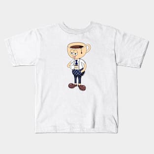 "Albert needs coffee" Kids T-Shirt